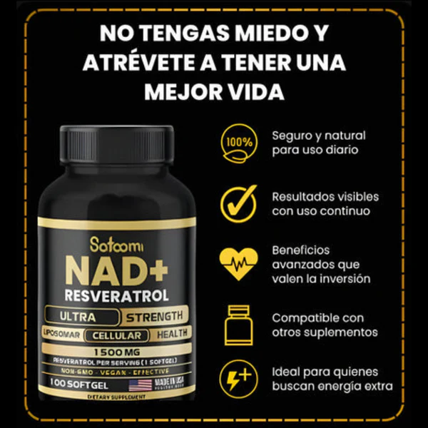 NAD+ RESVERATROL- 100 CAPS